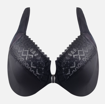 Plus Size Women Bra sheers Gather Comfort Shaping Beauty Back Lace Full Cup C-G
